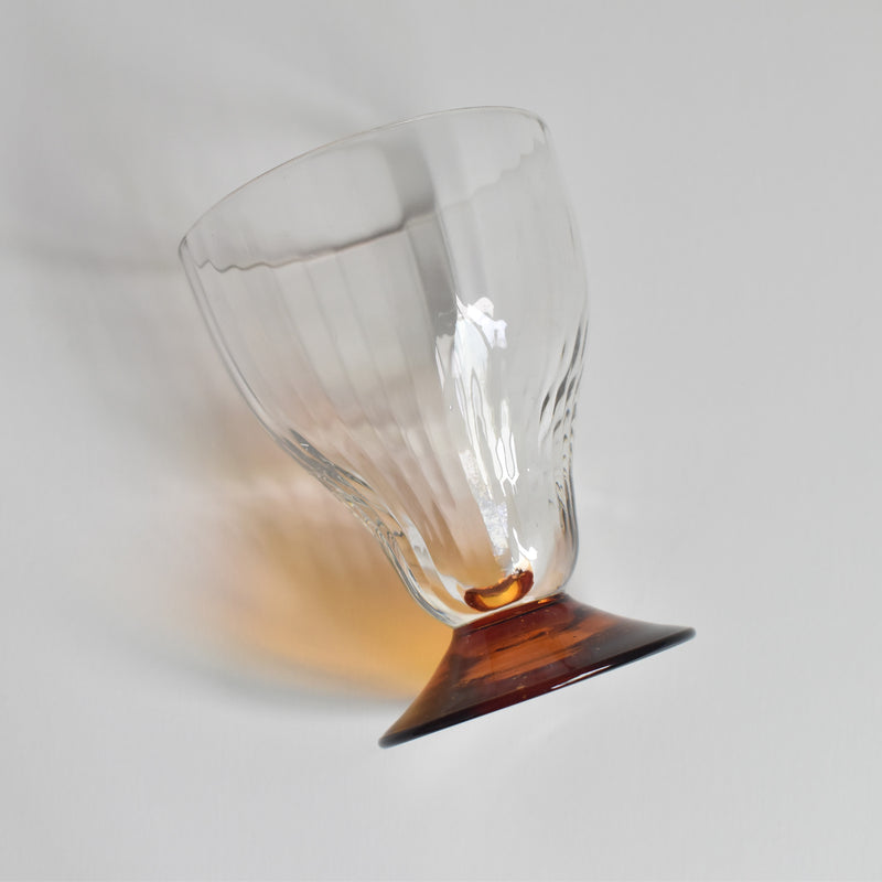 Antique crystal wine glass
