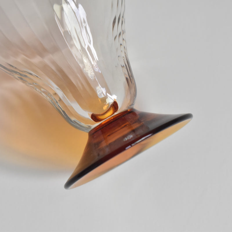 Antique crystal wine glass