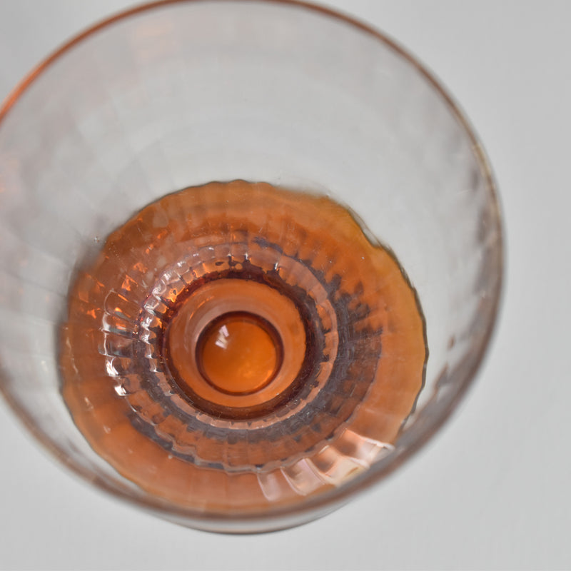 Antique crystal wine glass