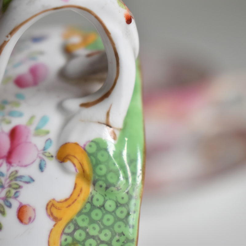 Antique Cup & Saucer Minton Cockatrice