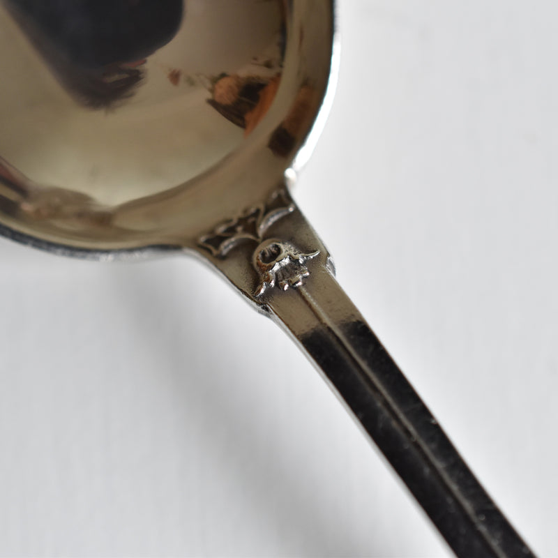 Antique Silver 800 Dessert Spoon Muguet