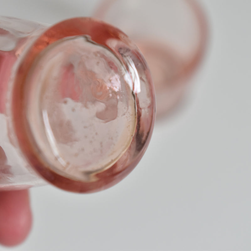 Vintage Liquor Glasses Pink, Set of 4