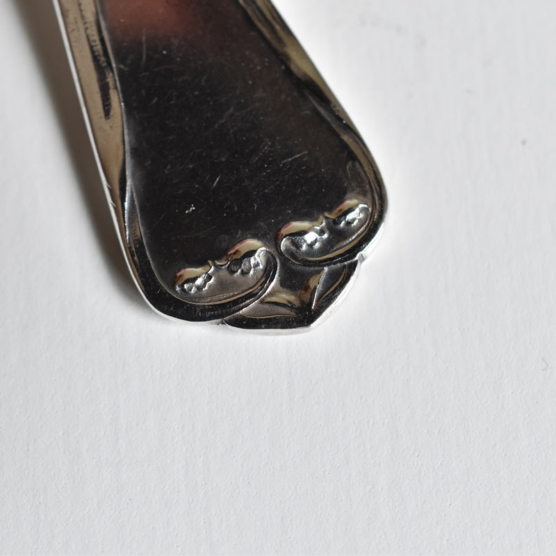 Antique Silver 800 Dessert Spoon Muguet