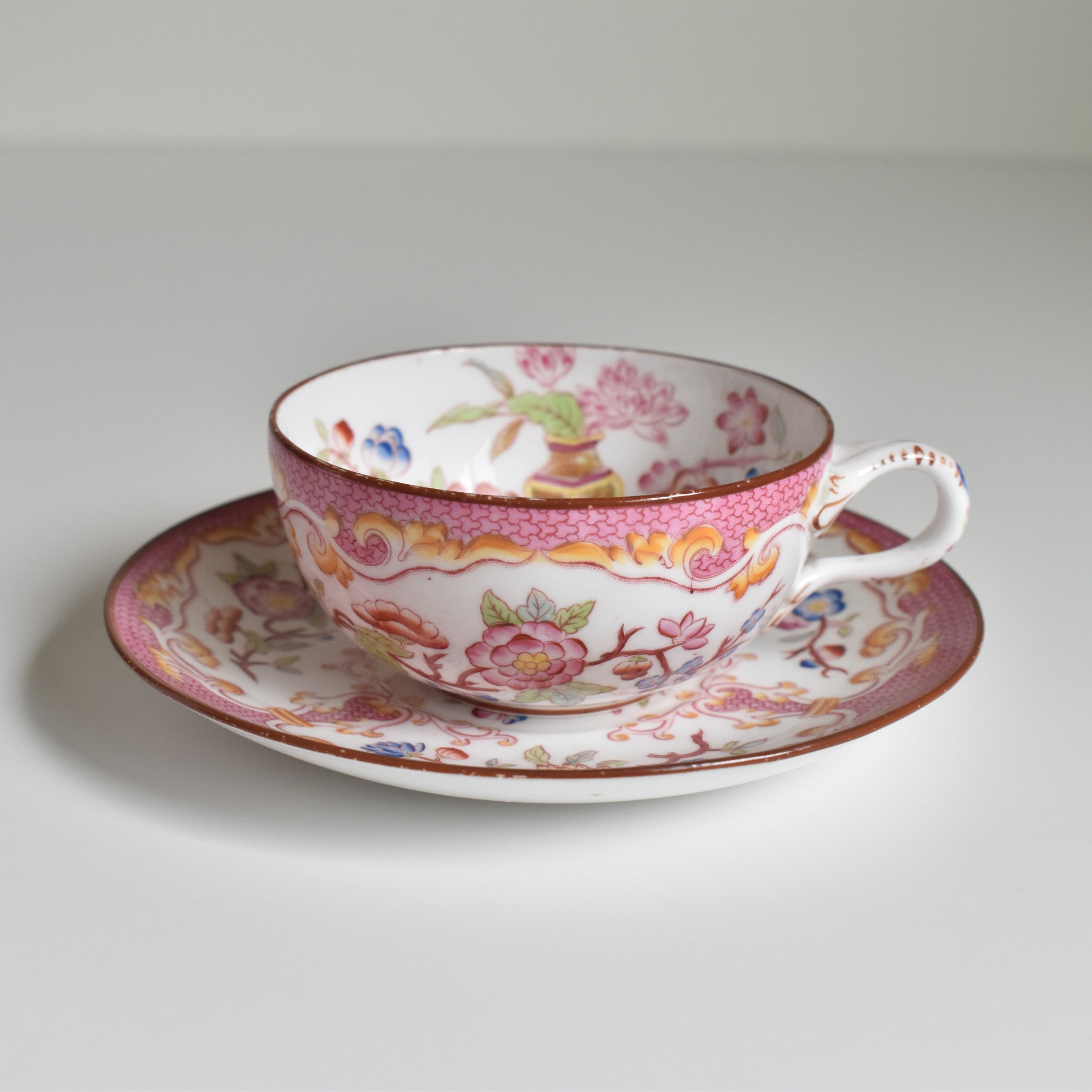 アンティークカップ＆ソーサー サルグミンヌ Minton 235 (Grand Depots