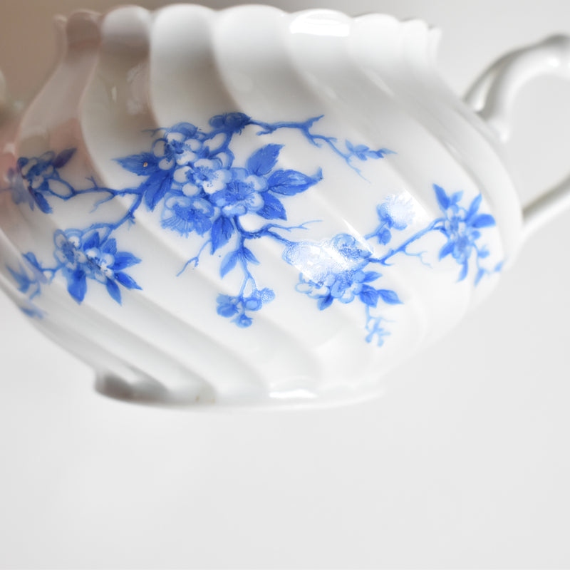 Vintage Sugar Bowl Limoges Haviland Cerisier Bleu