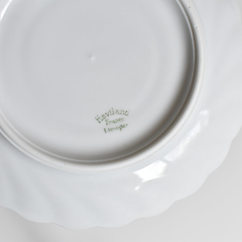Vintage Coffee Cup & Saucer Limoges Haviland Cerisier Bleu A