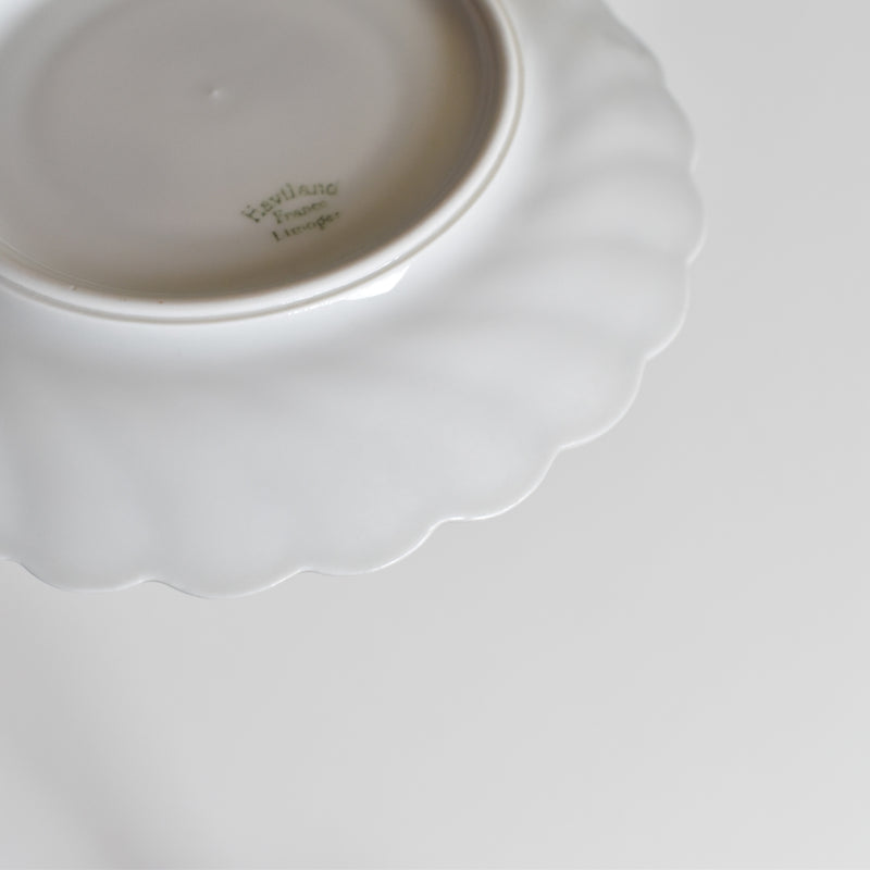 Vintage Coffee Cup & Saucer Limoges Haviland Cerisier Bleu A