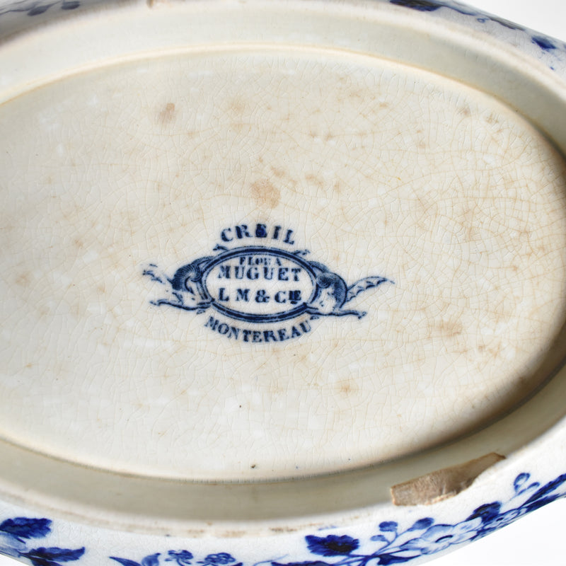 Antique Raviers Creil et Montereau Flora Lily of the Valley
