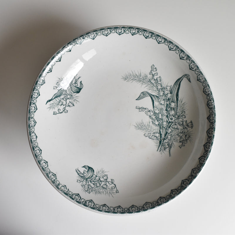 Antique Compote Saint-Amand les Eaux Muguet