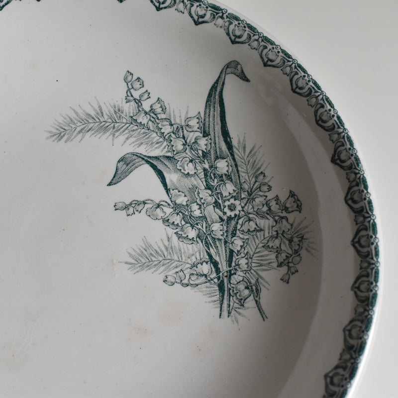 Antique Compote Saint-Amand les Eaux Muguet
