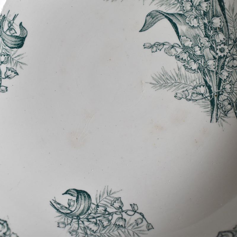 Antique Compote Saint-Amand les Eaux Muguet