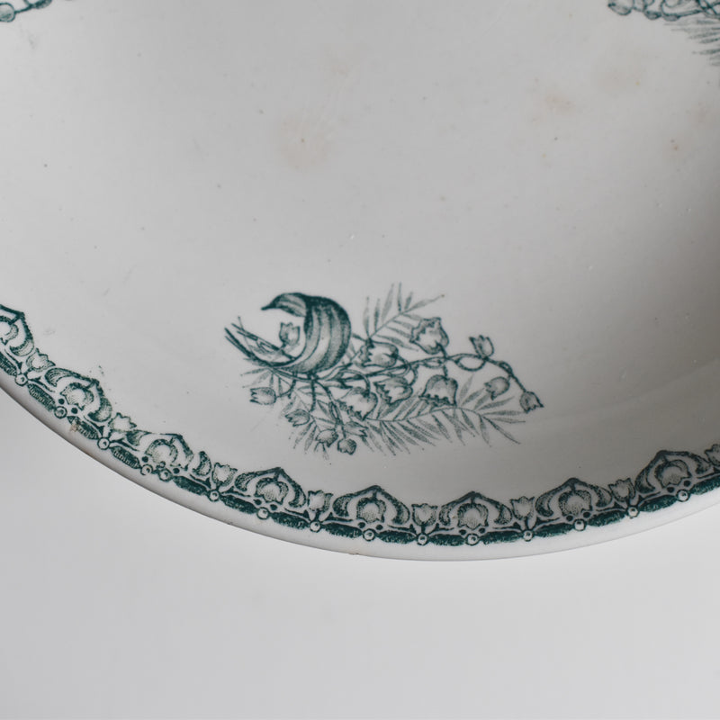 Antique Compote Saint-Amand les Eaux Muguet
