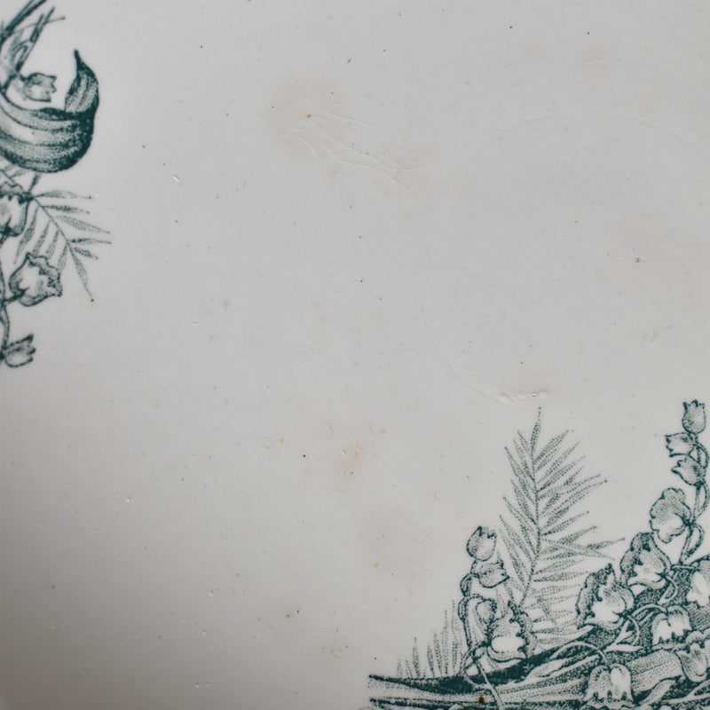 Antique Compote Saint-Amand les Eaux Muguet