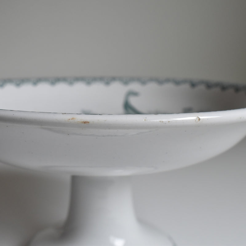 Antique Compote Saint-Amand les Eaux Muguet