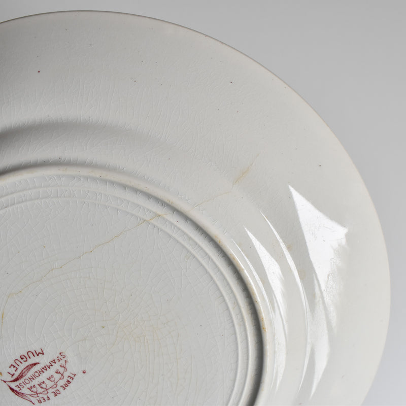 Antique Plate, Saint-Amand Dinoder, Muguet (Pink) D