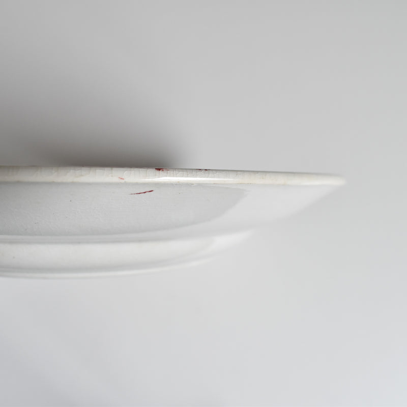 Antique deep plate, Sarreguemines Muguet (Red) A