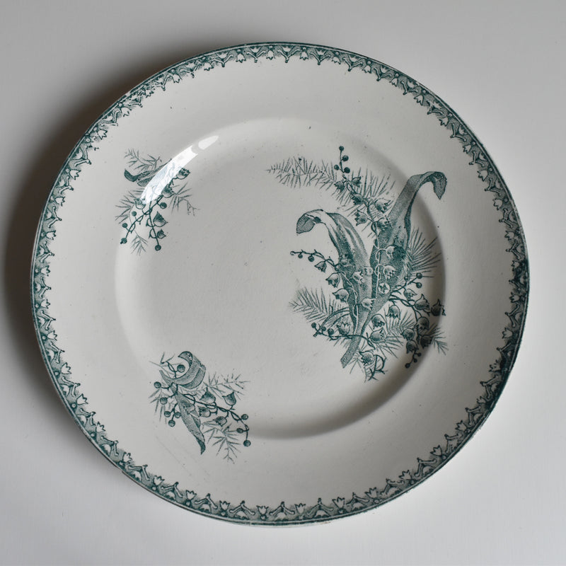 Antique Plate Sarreguemines Digoin Muguet