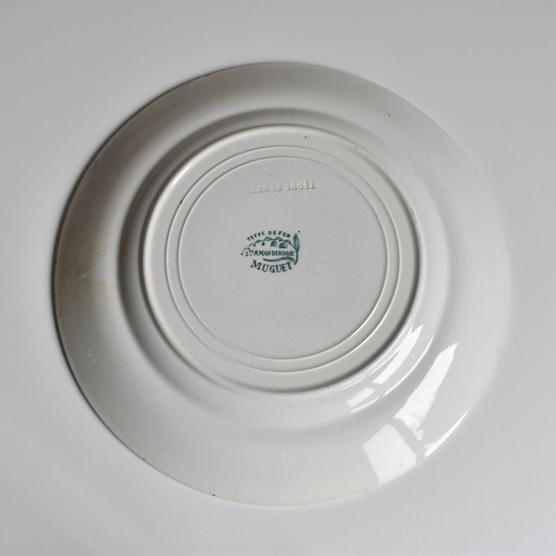 Antique Plate Sarreguemines Digoin Muguet