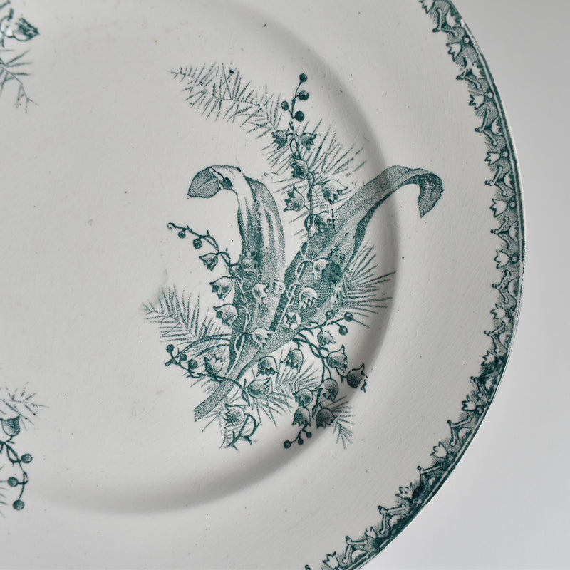 Antique Plate Sarreguemines Digoin Muguet