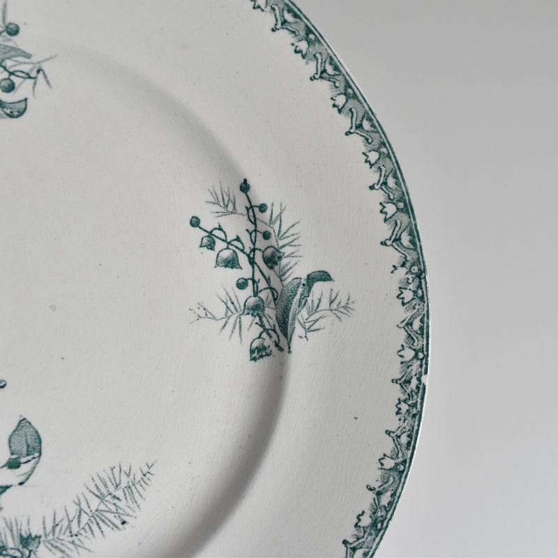 Antique Plate Sarreguemines Digoin Muguet