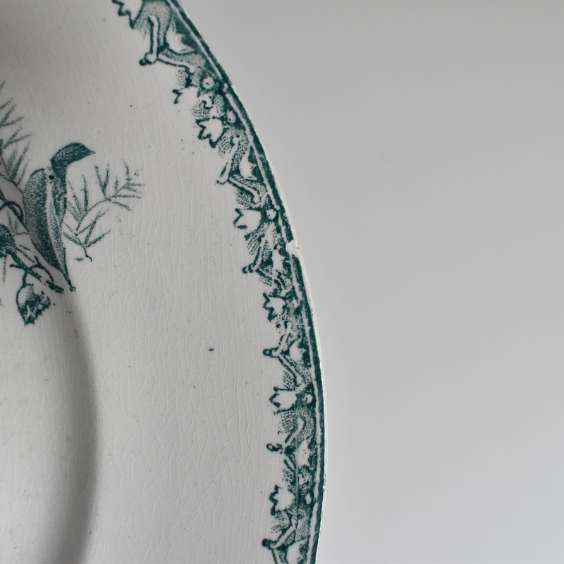 Antique Plate Sarreguemines Digoin Muguet