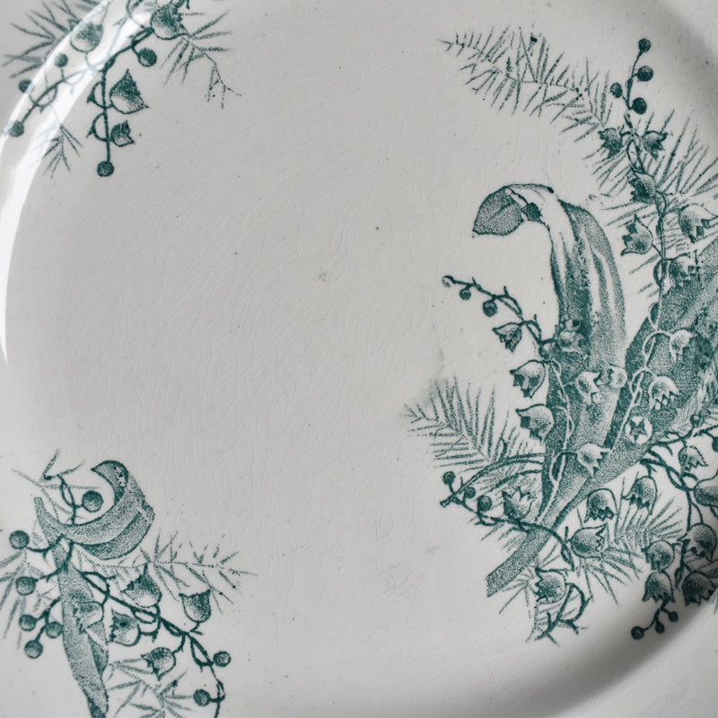 Antique Plate Sarreguemines Digoin Muguet