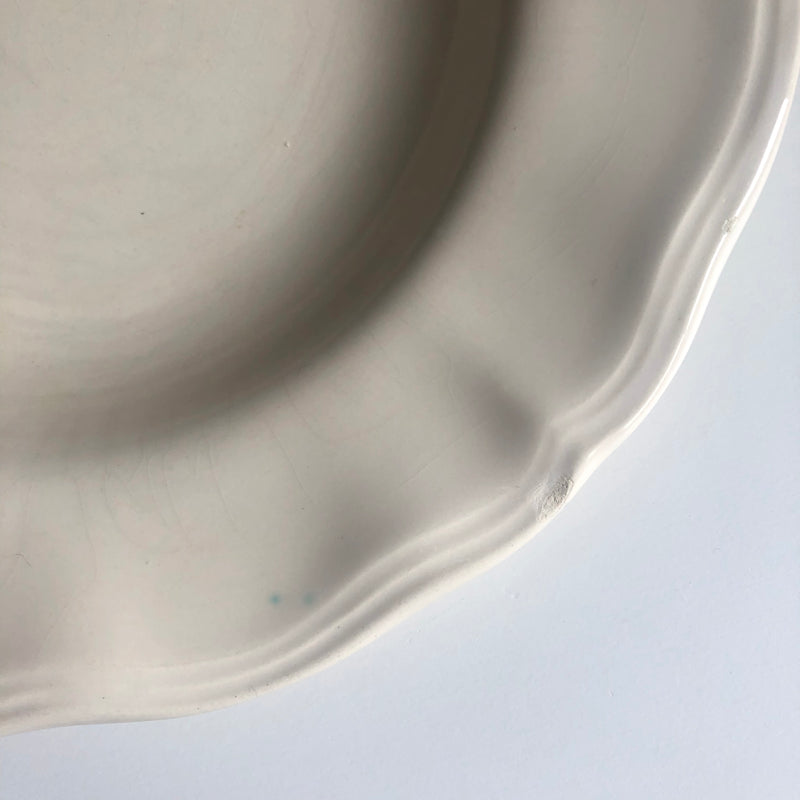 ヴィンテージ深皿 花リム H