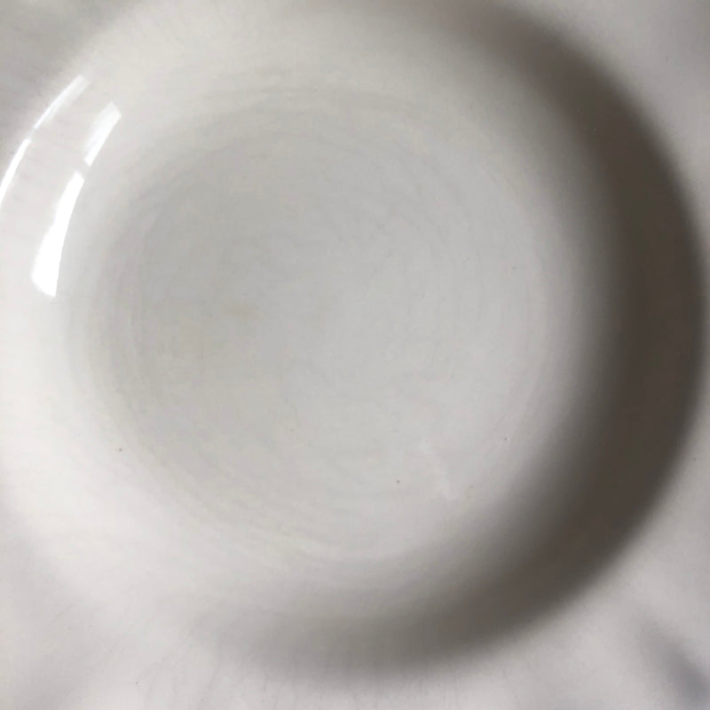 ヴィンテージ深皿 花リム H