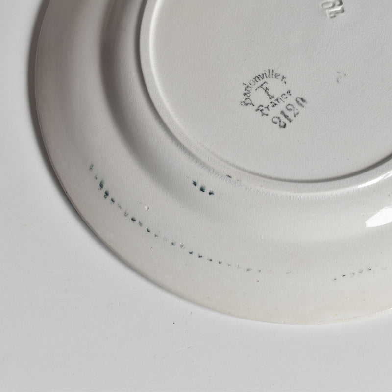 Antique Dessert Plate, Badonviller 2120 B