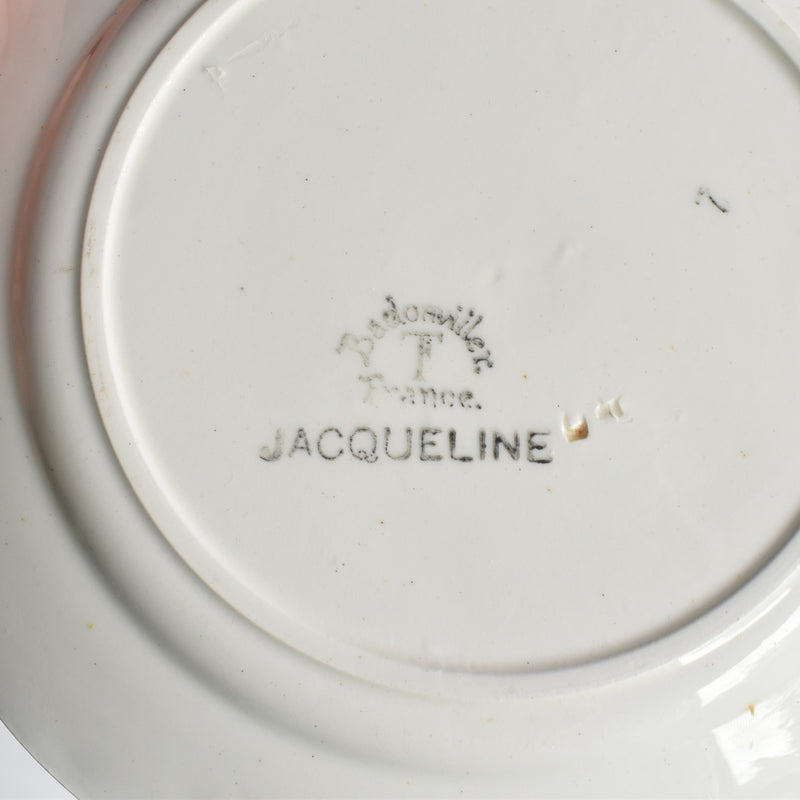 Antique Dessert Plate Badonviller Jacqueline A