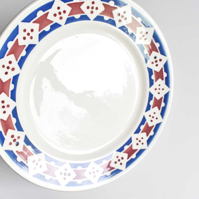 Antique dessert plate, Badonviller Jacqueline B