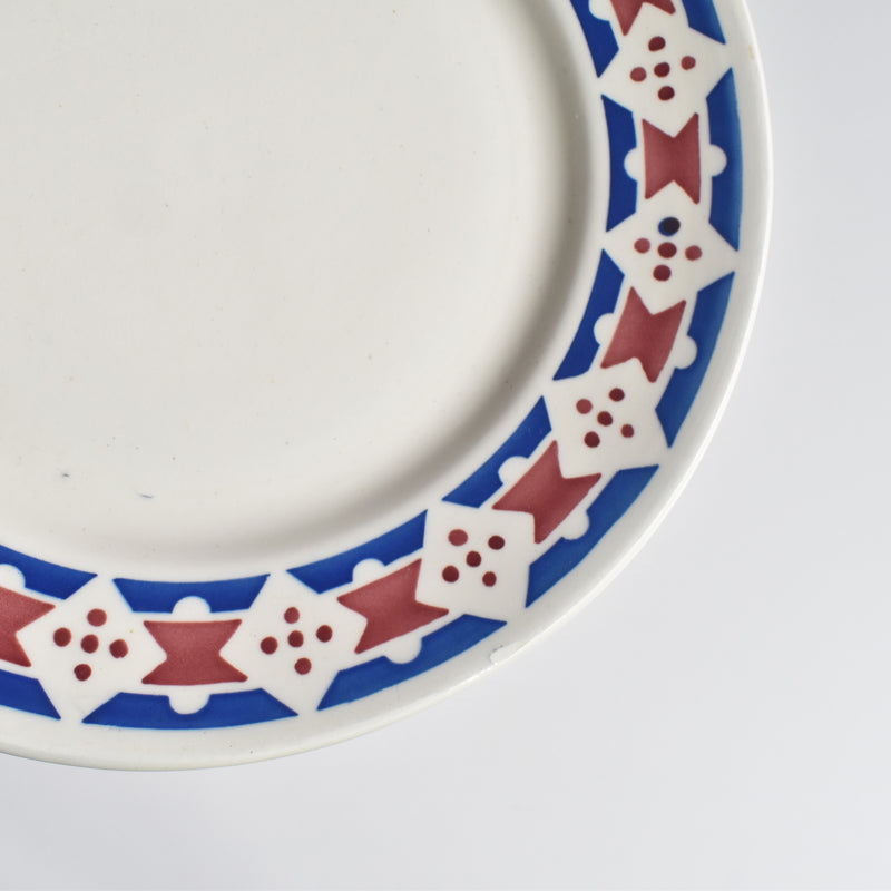 Antique dessert plate, Badonviller Jacqueline B