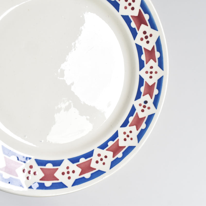 Antique dessert plate, Badonviller Jacqueline B