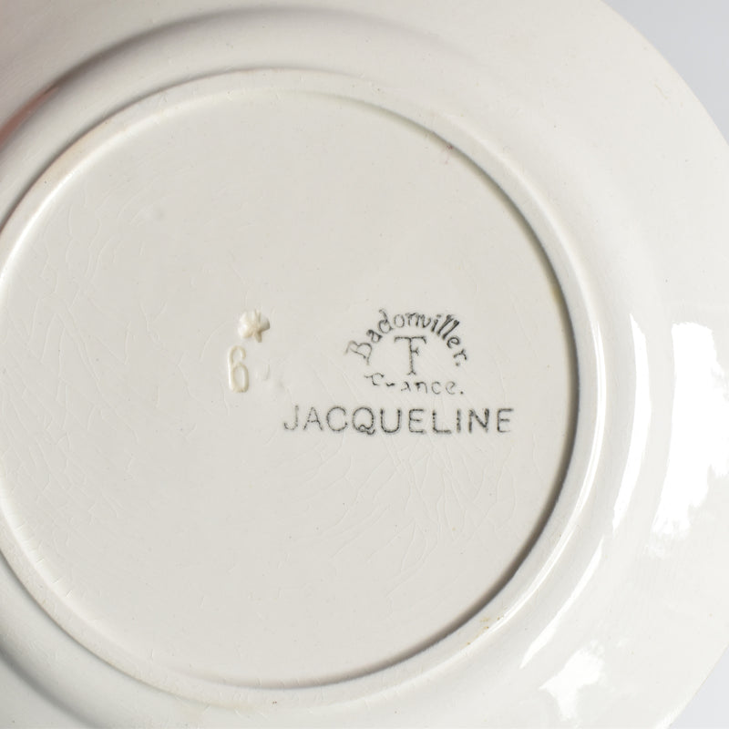 アンティークデザートプレート バドンヴィレー Jacqueline D