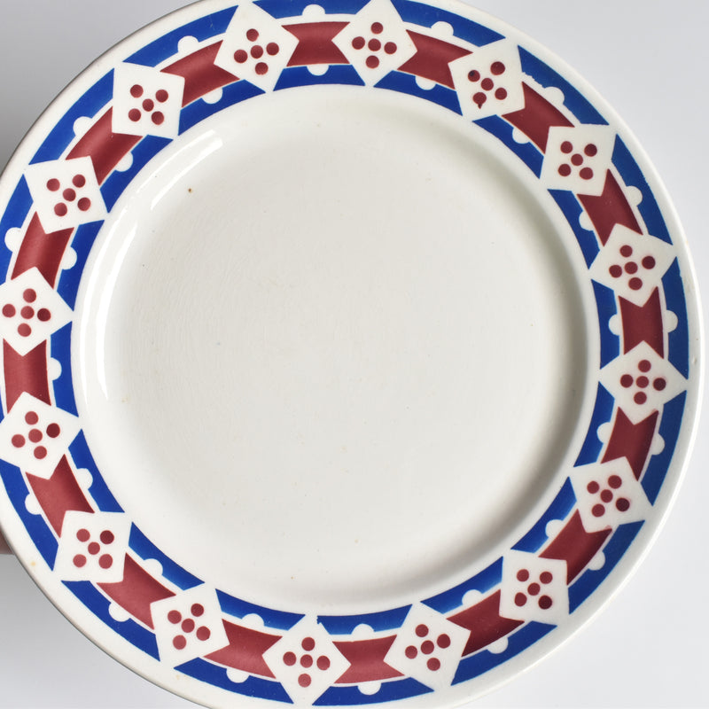 Antique Dessert Plate, Badonviller Jacqueline E