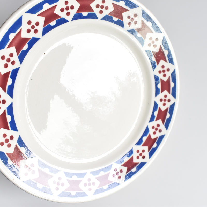 Antique Dessert Plate, Badonviller Jacqueline E