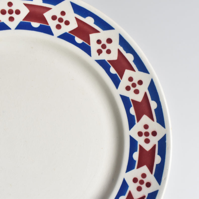 Antique Dessert Plate, Badonviller Jacqueline E
