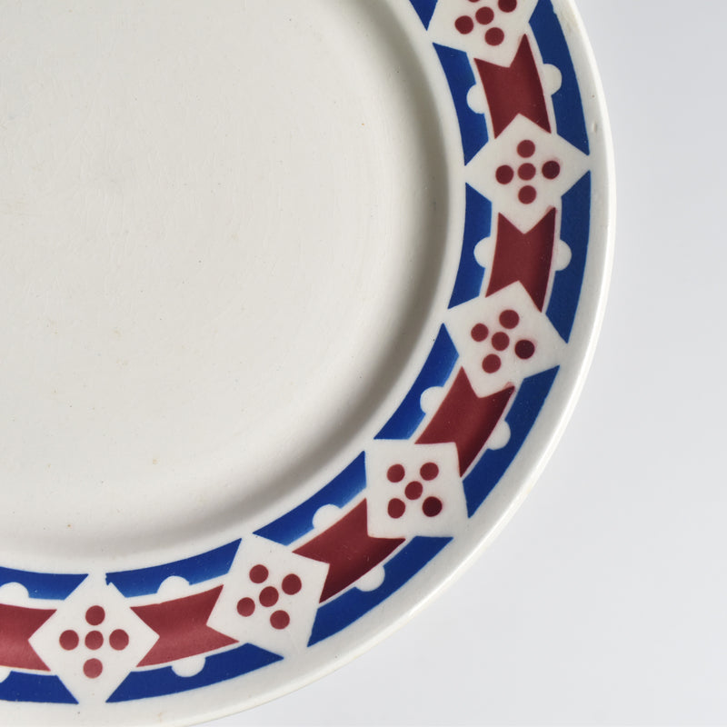 Antique Dessert Plate, Badonviller Jacqueline E