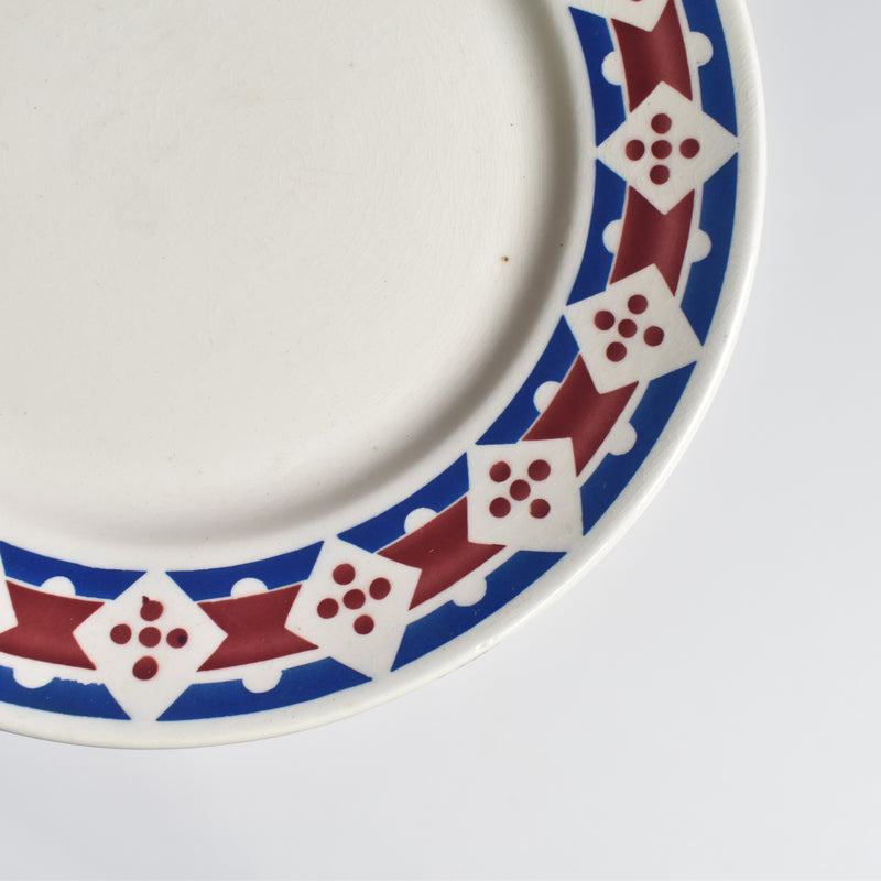 Antique Dessert Plate, Badonviller Jacqueline E