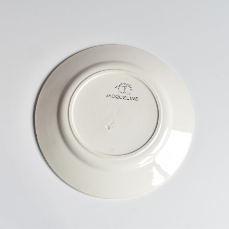 Antique Dessert Plate, Badonviller Jacqueline E