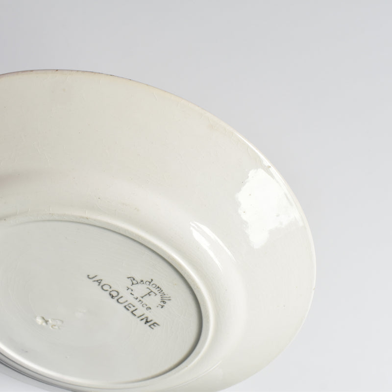 Antique Dessert Plate, Badonviller Jacqueline E