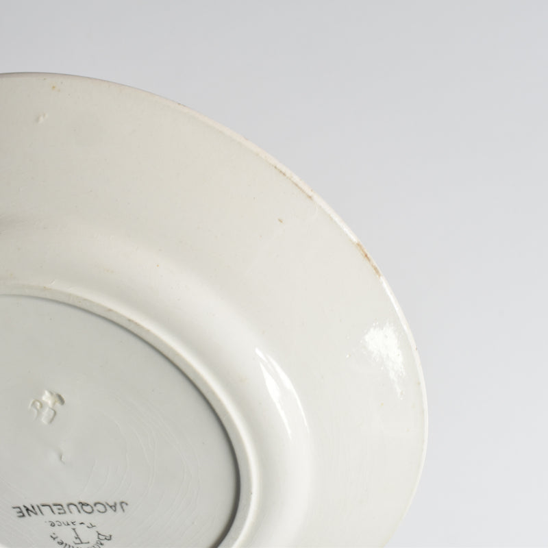 Antique Dessert Plate, Badonviller Jacqueline E