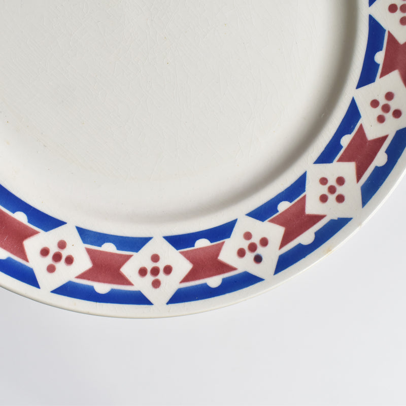 Antique Plate Badonviller Jacqueline E