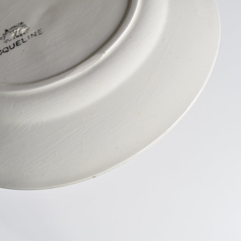 Antique Plate Badonviller Jacqueline E