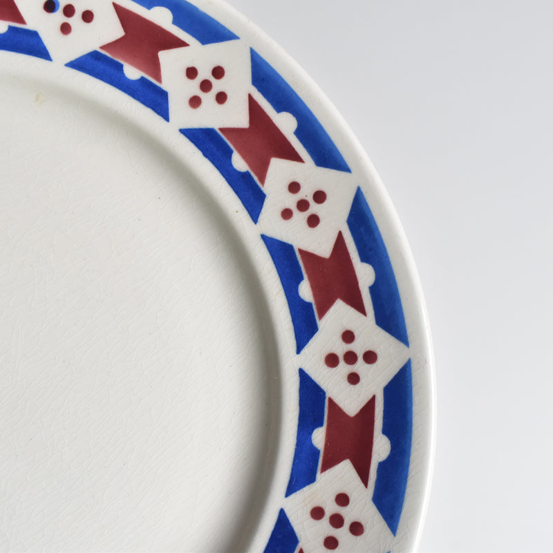 Antique Plate Badonviller Jacqueline F