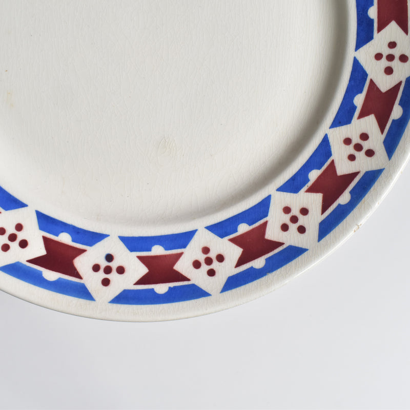 Antique Plate Badonviller Jacqueline F