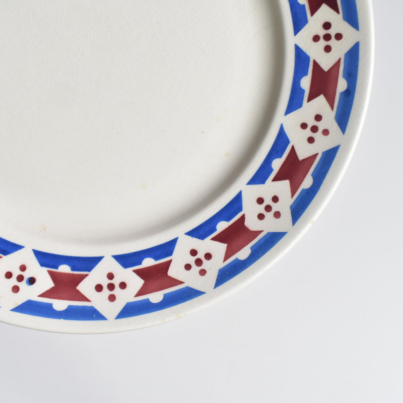 Antique Plate Badonviller Jacqueline F