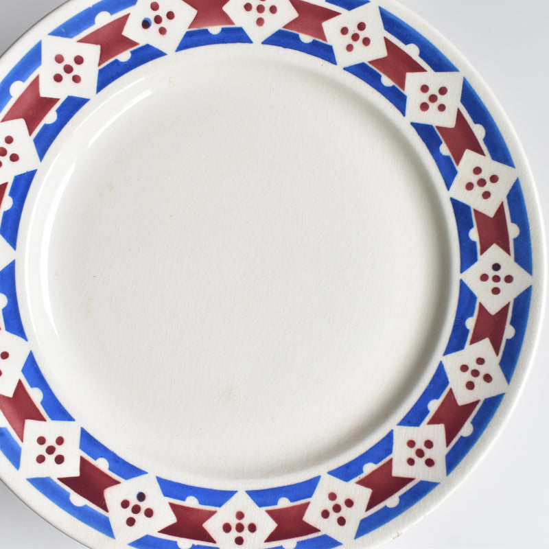 Antique Plate Badonviller Jacqueline F