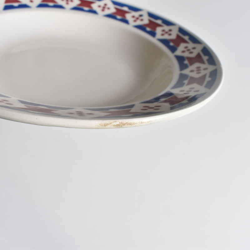 Antique Deep Plate Badonviller Jacqueline A