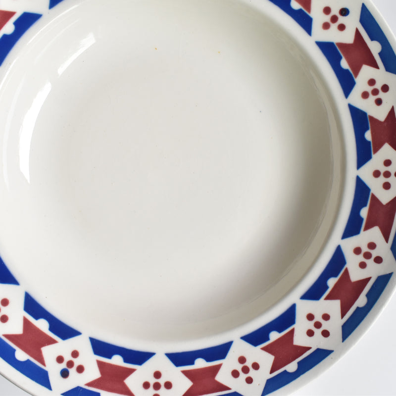 Antique Deep Plate Badonviller Jacqueline A